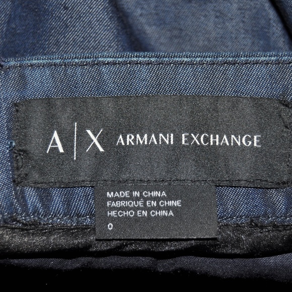 TUSALE ARMANI EXCHANGE Chambray High Waist Pant - Picture 5 of 6